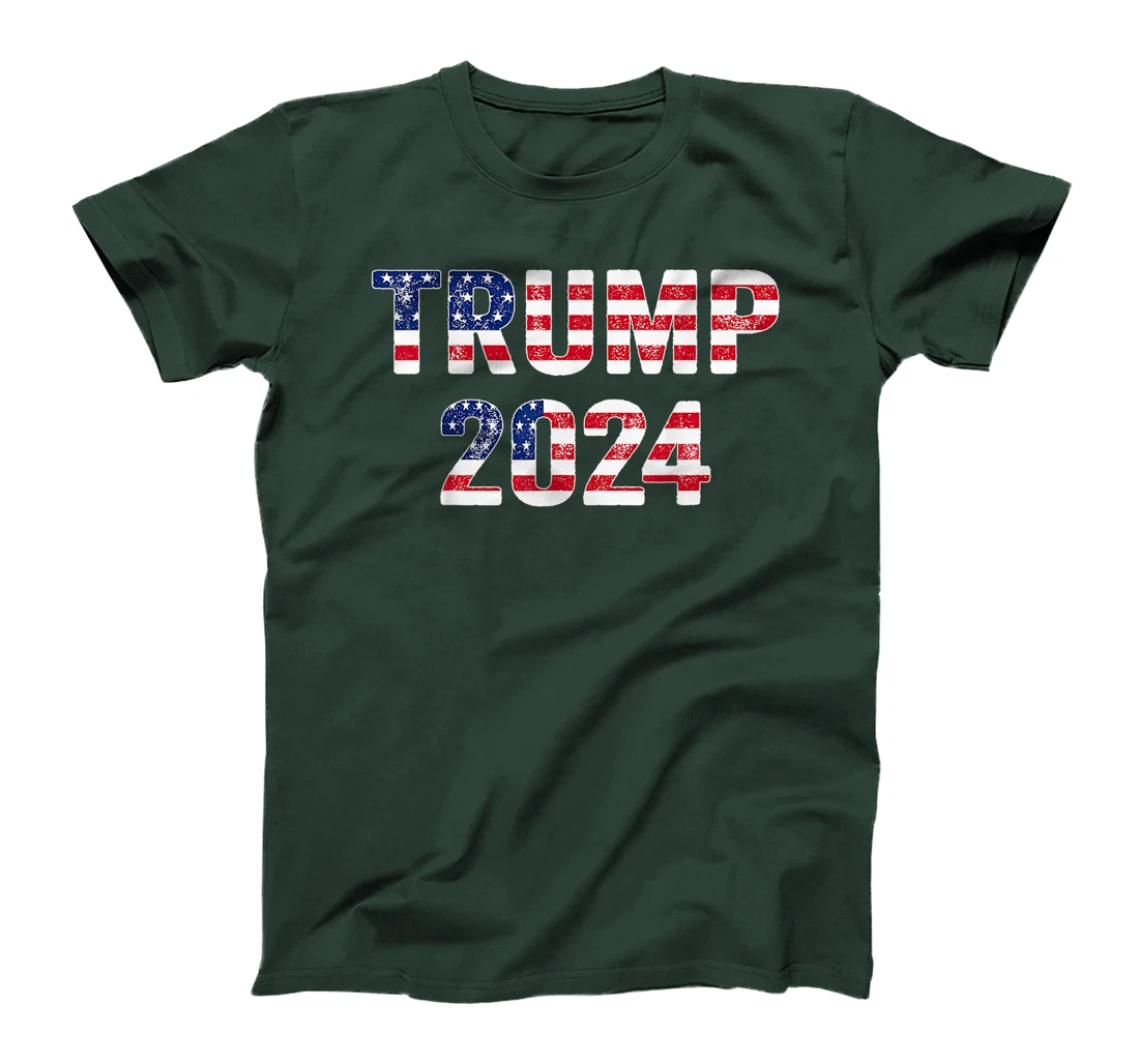 Trump 2024 Take America Back American Flag Trump 2024 T-Shirt