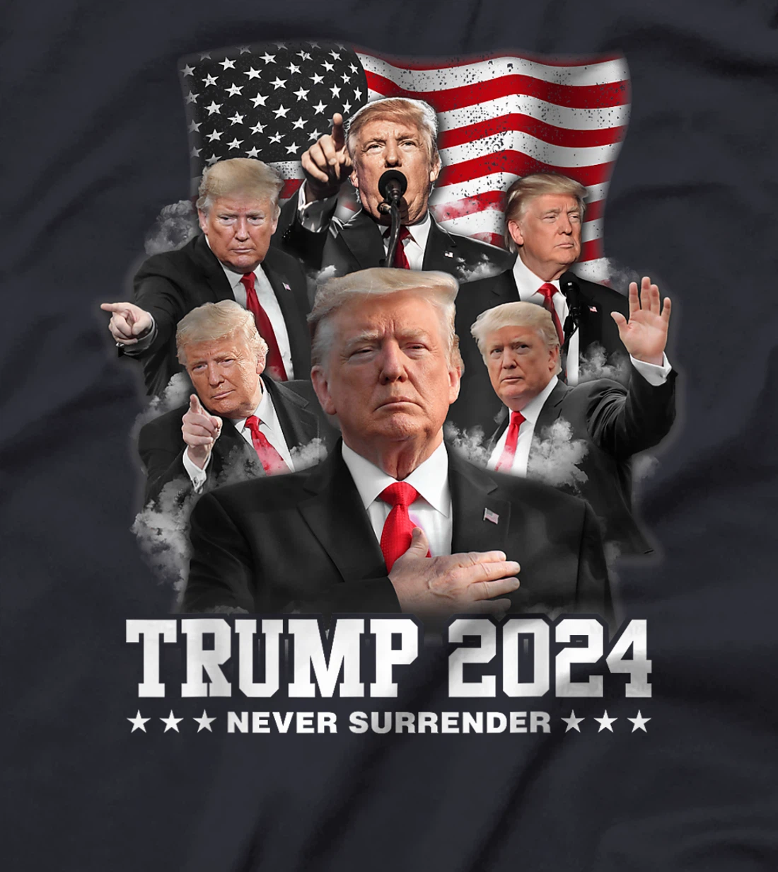 President Donald J Trump 2024 Never Surrender T-Shirt