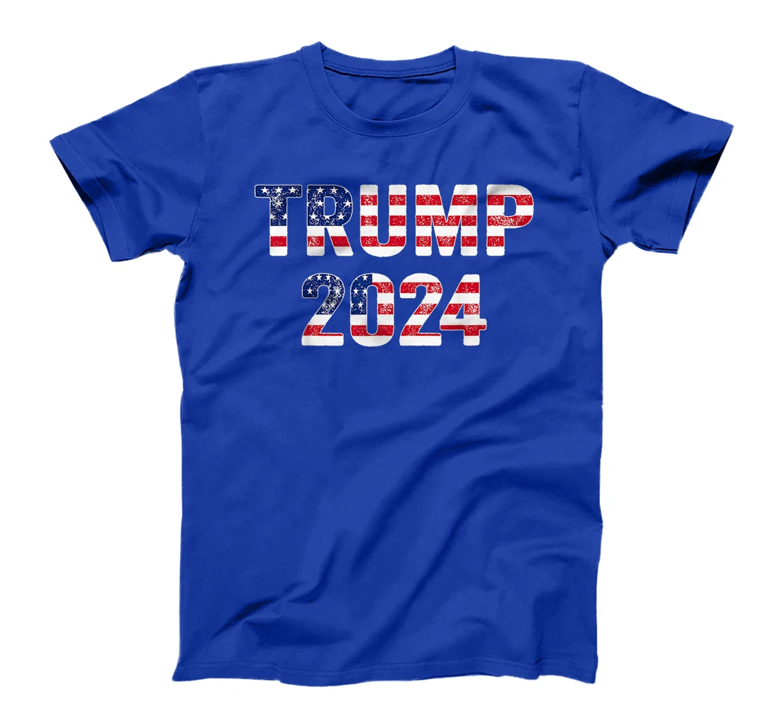 Trump 2024 Take America Back American Flag Trump 2024 T-Shirt