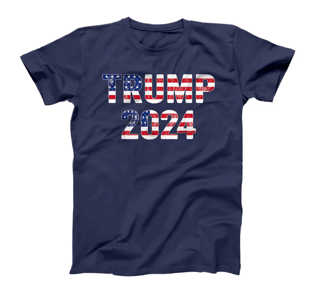 Trump 2024 Take America Back American Flag Trump 2024 T-Shirt