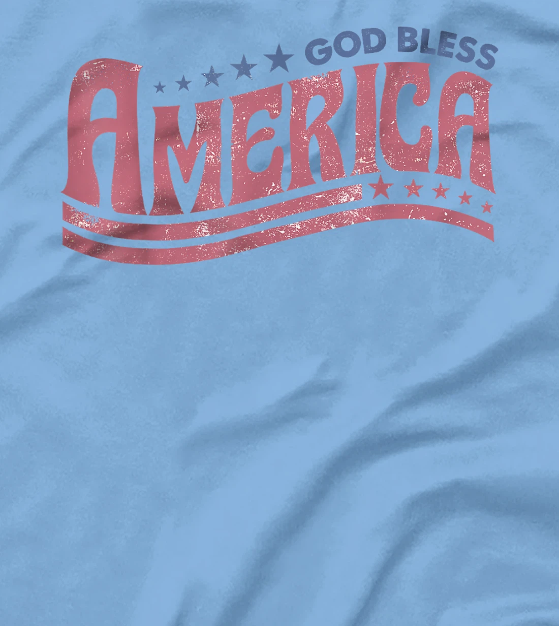 Retro Funny 4th Of July God Bless America Independence Day T-Shirt