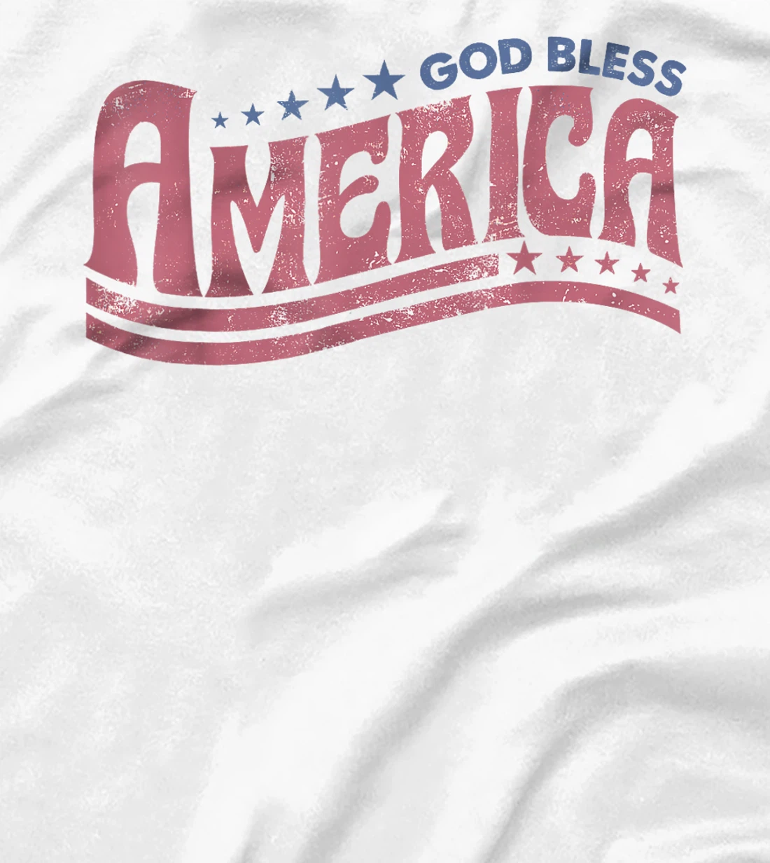 Retro Funny 4th Of July God Bless America Independence Day T-Shirt