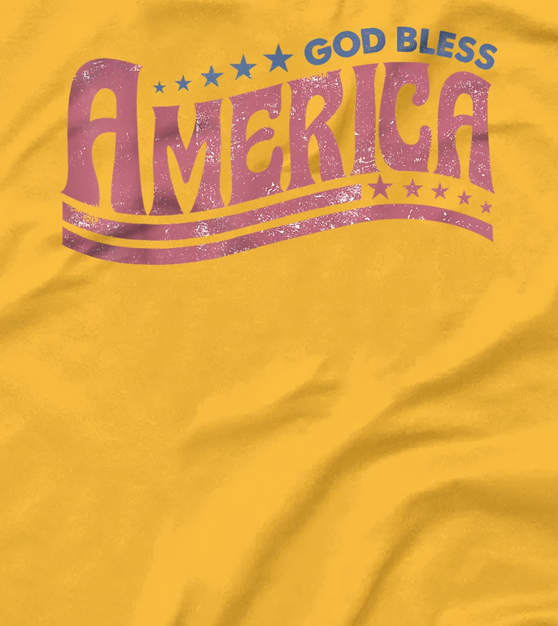 Retro Funny 4th Of July God Bless America Independence Day T-Shirt