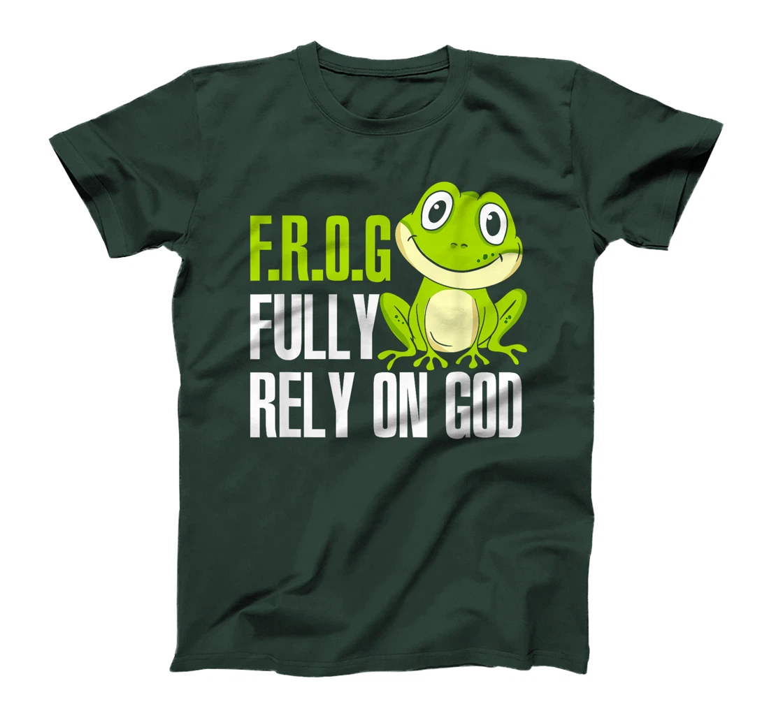 FROG Fully Rely On God Christian Frog Lover T-Shirt MP