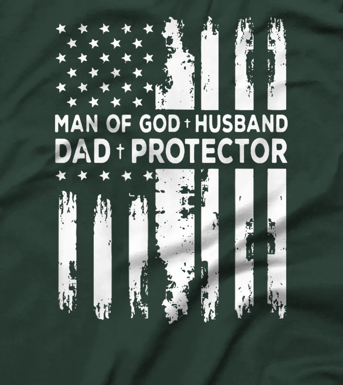 Jesus God Religious Man of God Husband Dad Protector T-Shirt