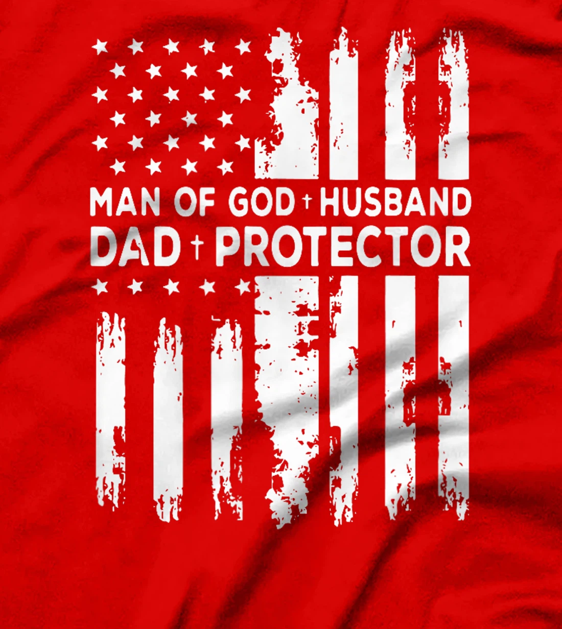 Jesus God Religious Man of God Husband Dad Protector T-Shirt