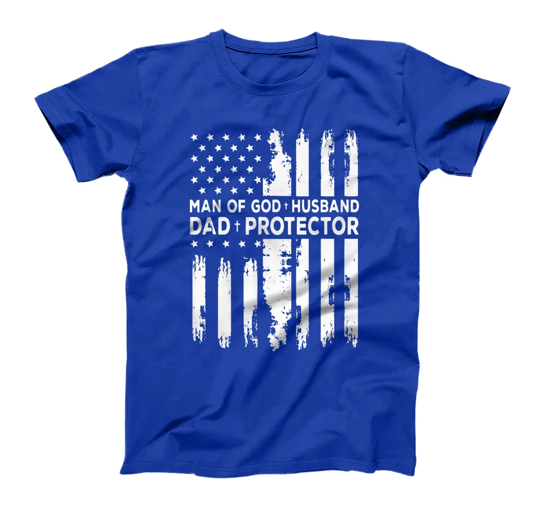 Jesus God Religious Man of God Husband Dad Protector T-Shirt