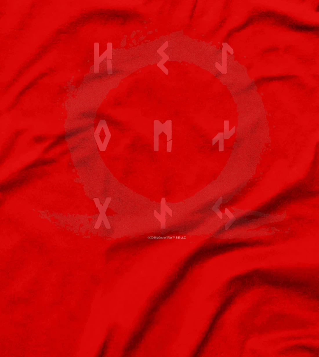 God of War Red Icon with Runes T-shirt T-Shirt
