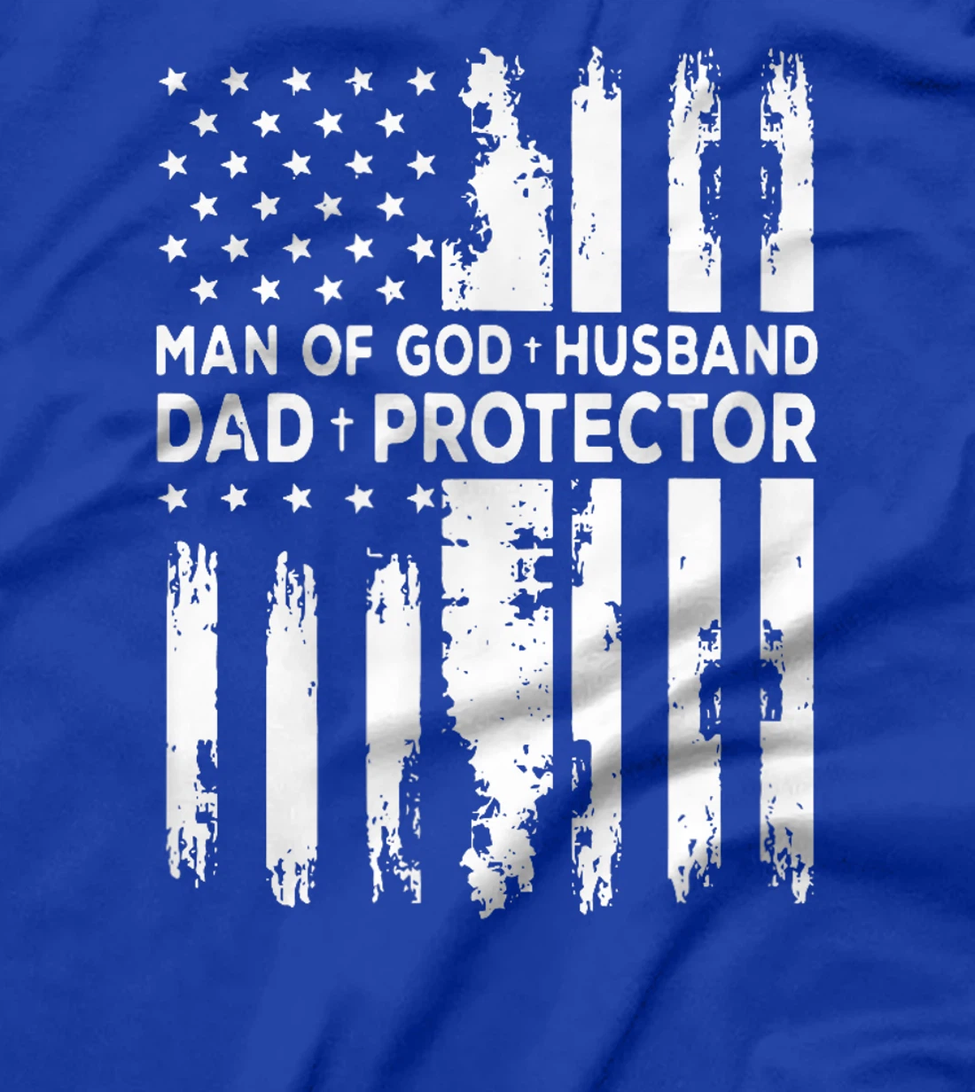 Jesus God Religious Man of God Husband Dad Protector T-Shirt
