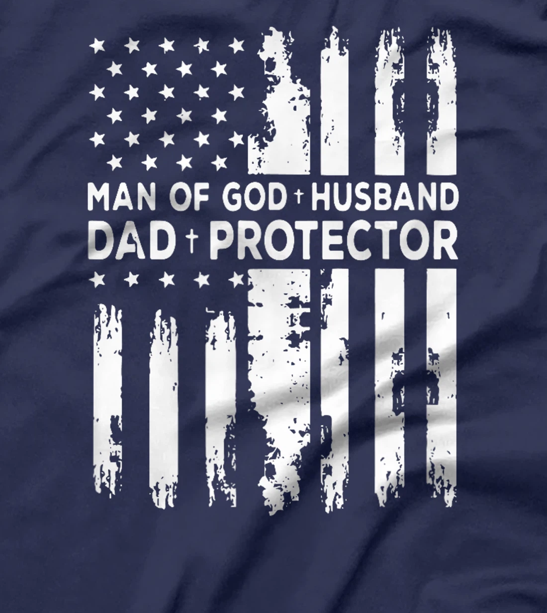 Jesus God Religious Man of God Husband Dad Protector T-Shirt