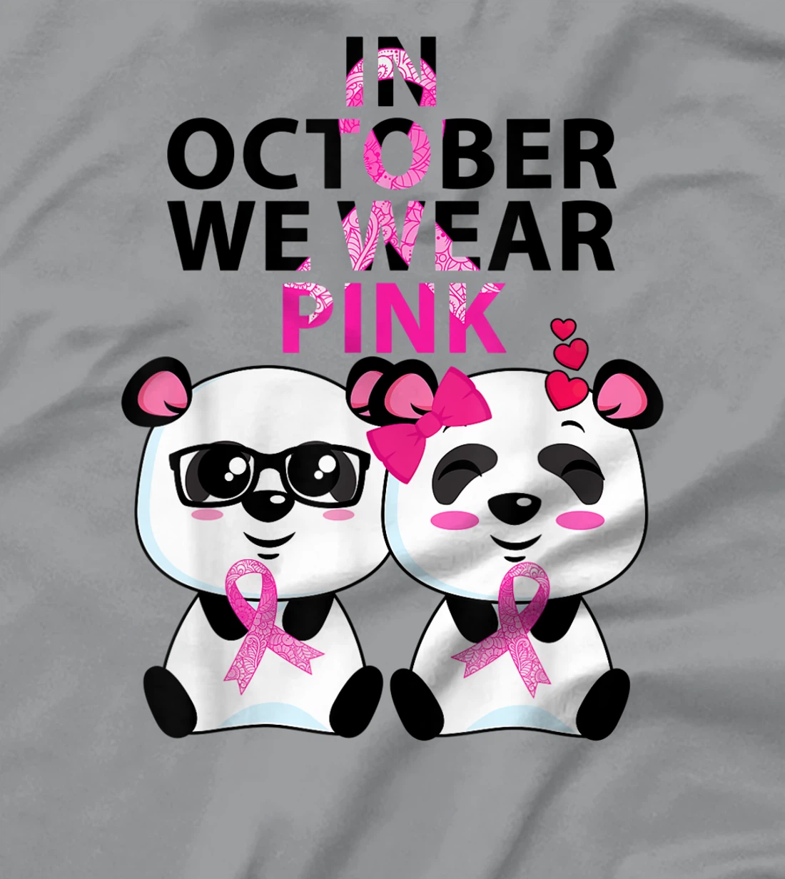 Womens In October we wear pink Breast Cancer Awareness Supporter T-Shirt, Kid T-Shirt and Women T-Shirt