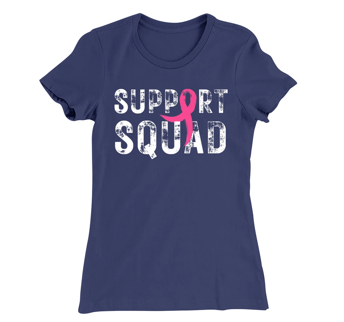 Breast Cancer Warrior Support Squad Breast Cancer Awareness T-Shirt, Kid T-Shirt and Women T-Shirt
