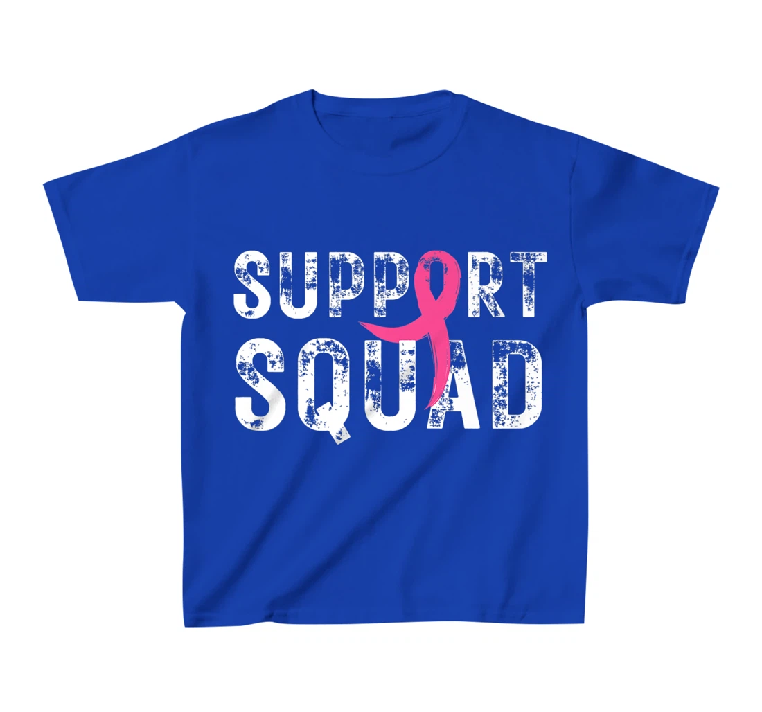 Breast Cancer Warrior Support Squad Breast Cancer Awareness T-Shirt, Kid T-Shirt and Women T-Shirt