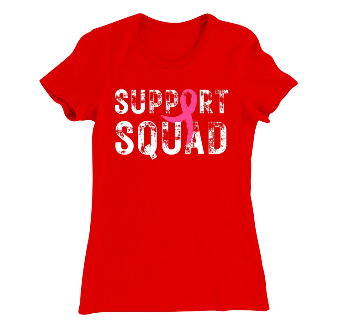 Breast Cancer Warrior Support Squad Breast Cancer Awareness T-Shirt, Kid T-Shirt and Women T-Shirt