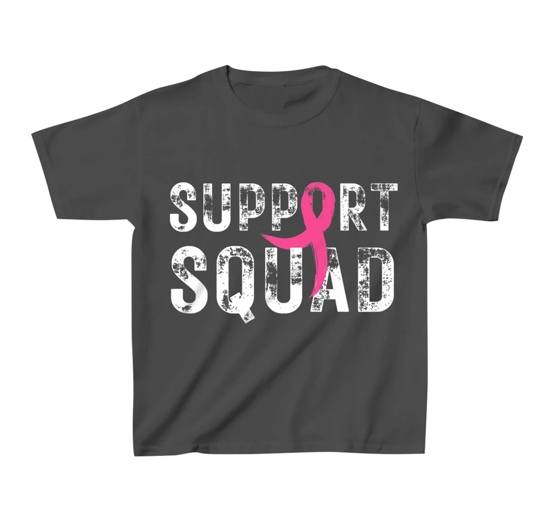 Breast Cancer Warrior Support Squad Breast Cancer Awareness T-Shirt, Kid T-Shirt and Women T-Shirt