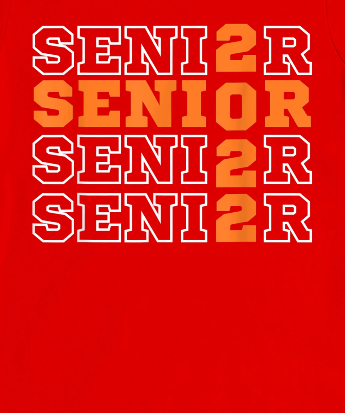 Senior Class of 2022 High School Graduation Classic Orange T-Shirt, Women T-Shirt