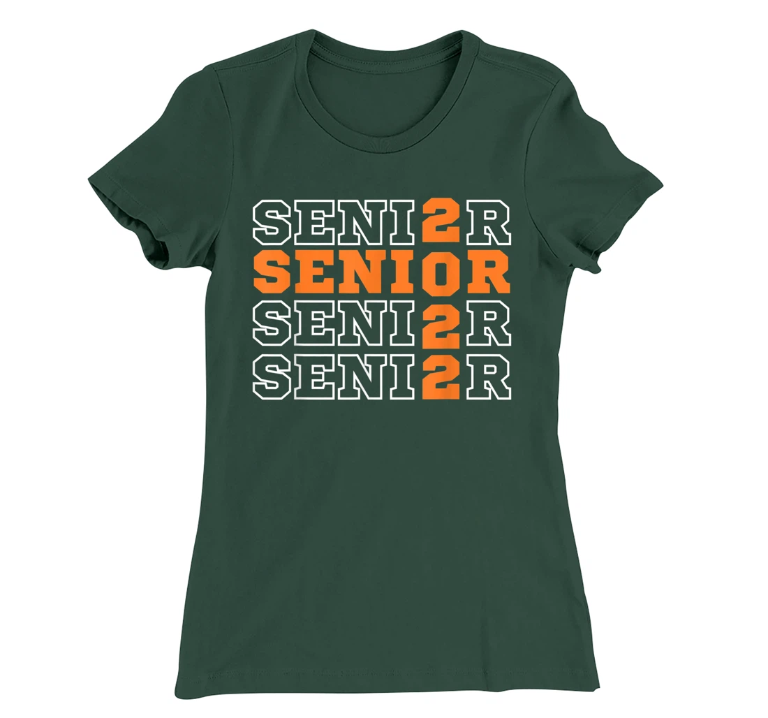 Senior Class of 2022 High School Graduation Classic Orange T-Shirt, Women T-Shirt