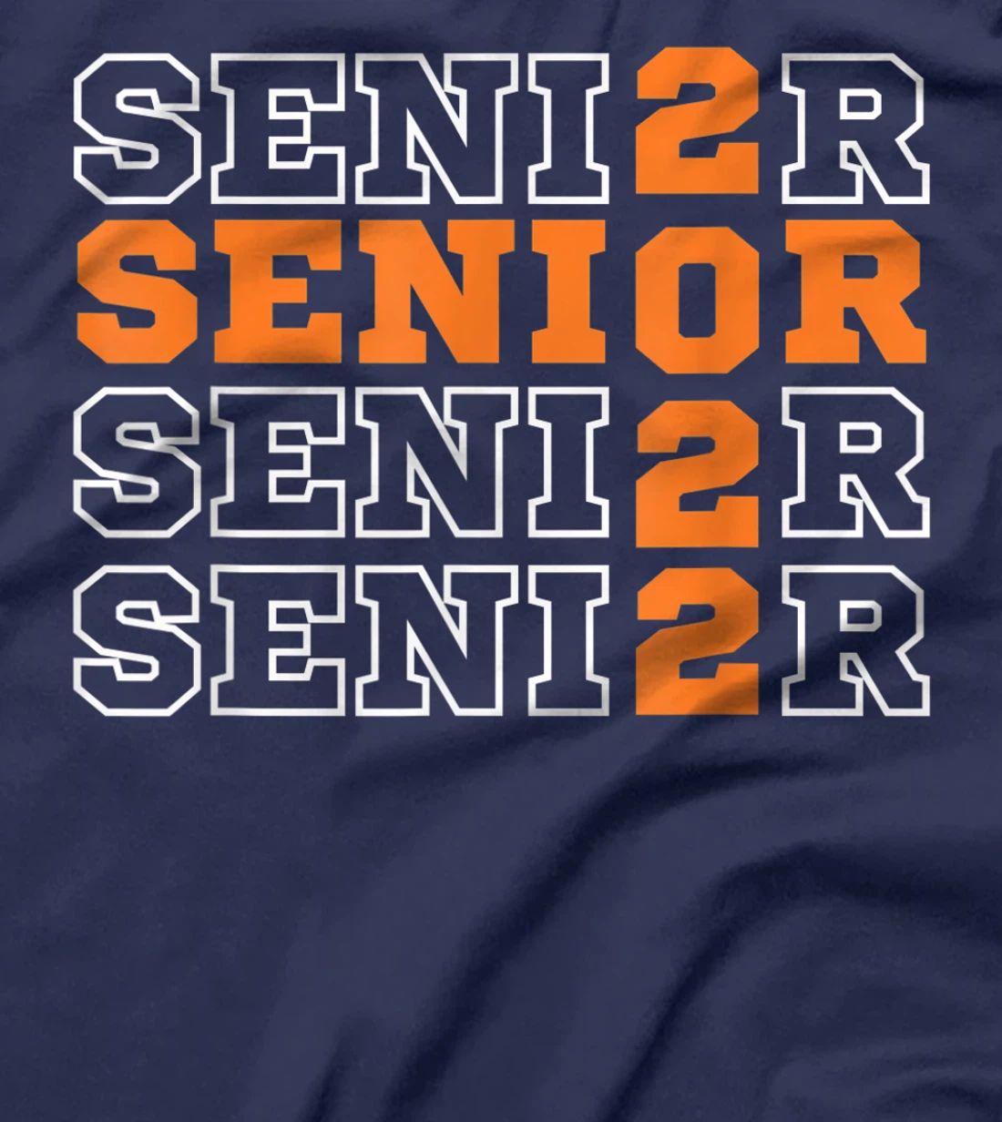 Senior Class of 2022 High School Graduation Classic Orange T-Shirt, Women T-Shirt