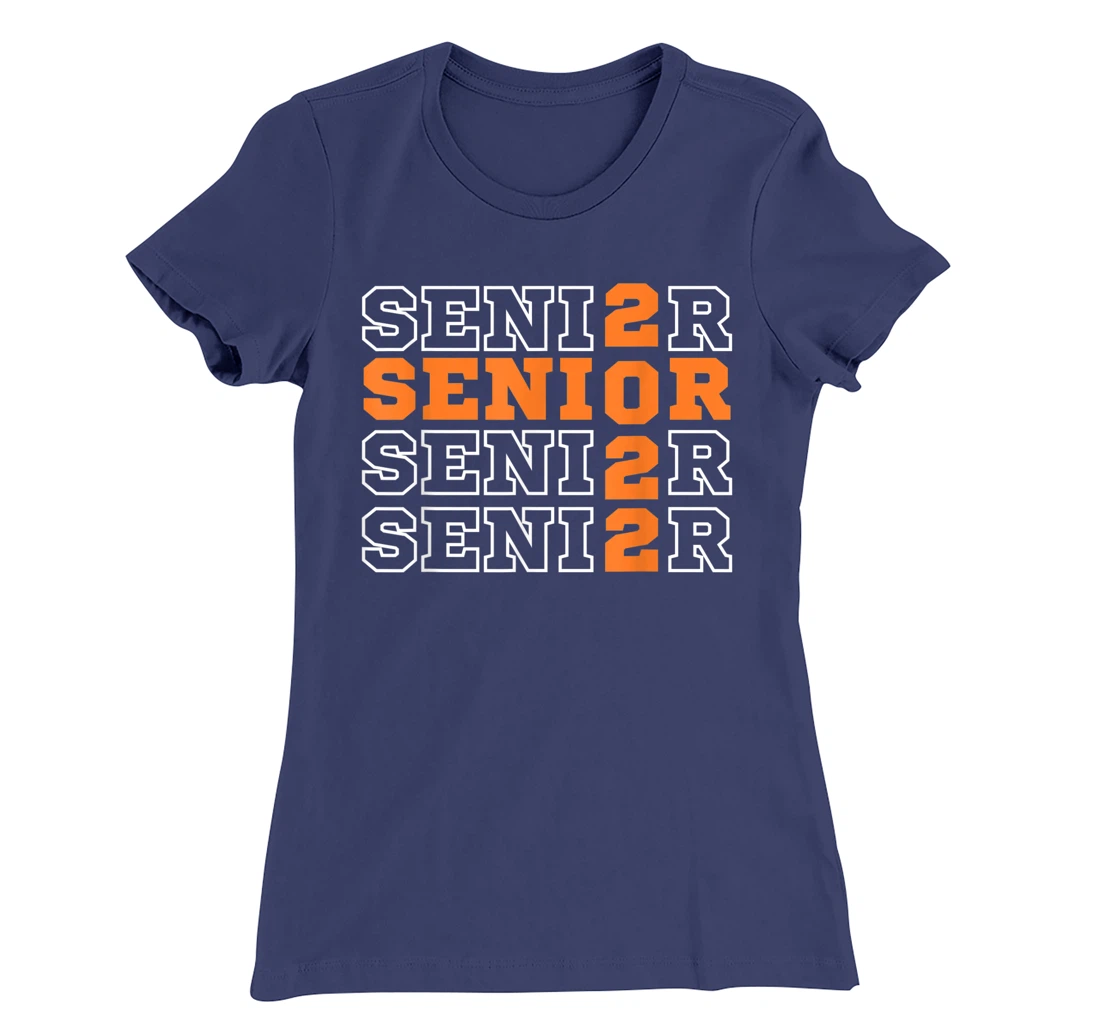 Senior Class of 2022 High School Graduation Classic Orange T-Shirt, Women T-Shirt