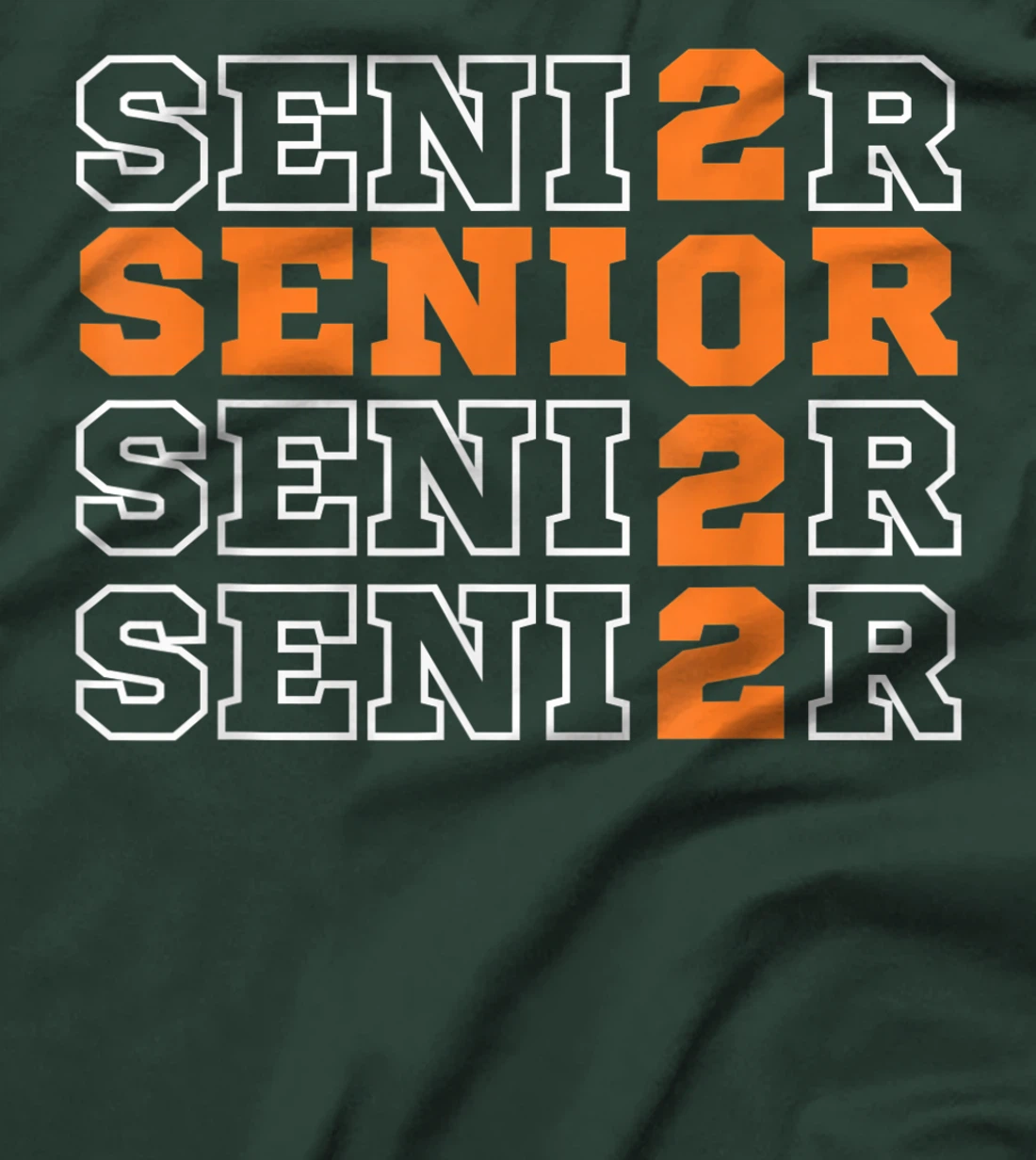 Senior Class of 2022 High School Graduation Classic Orange T-Shirt, Women T-Shirt