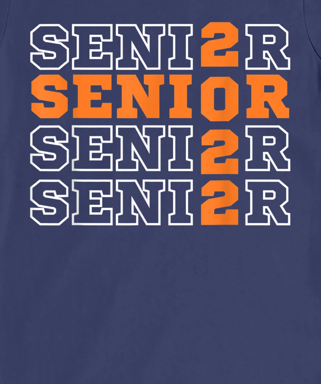 Senior Class of 2022 High School Graduation Classic Orange T-Shirt, Women T-Shirt