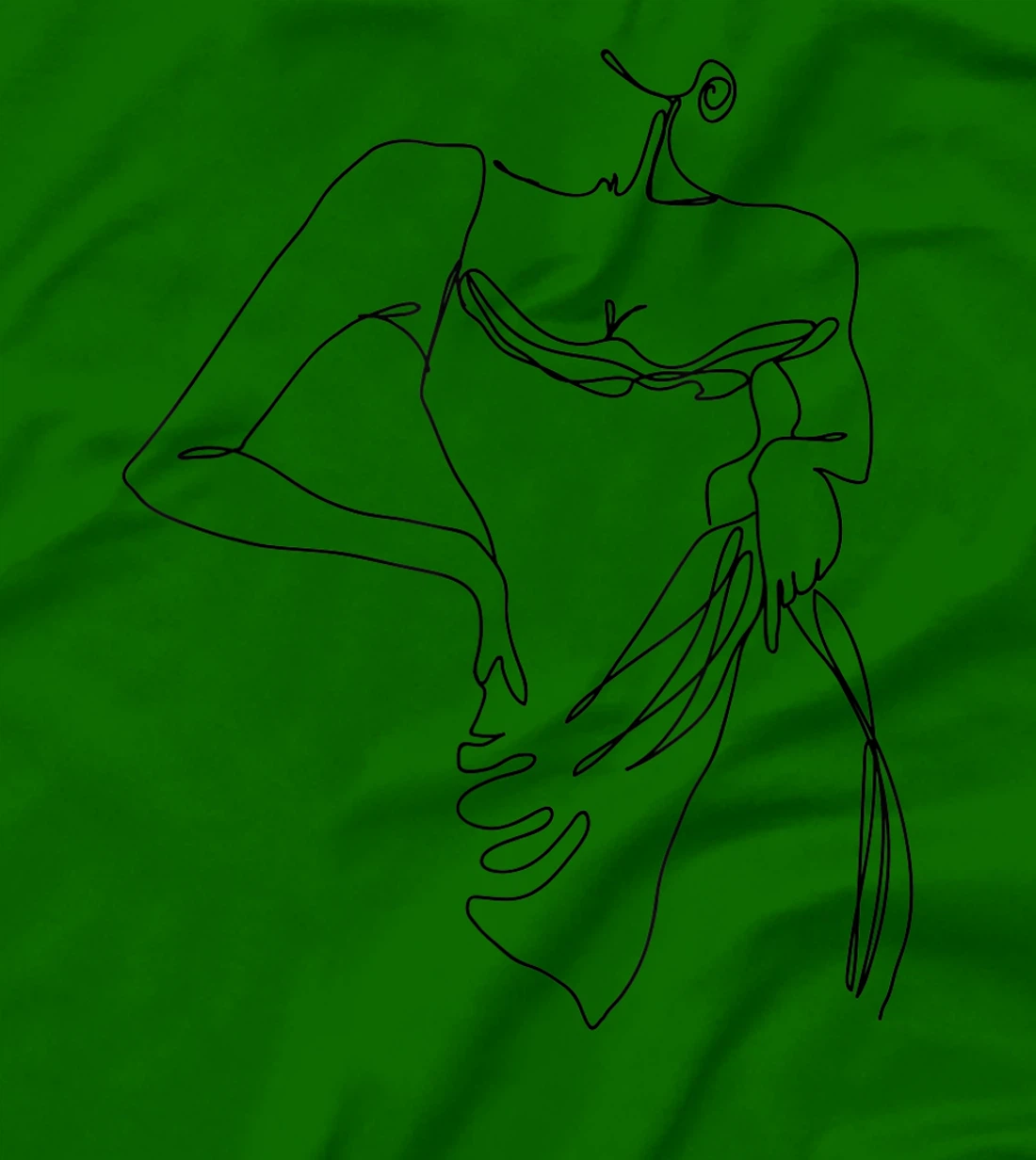 Womens Modern Line Art Woman Elegant Minimal Style Design T-Shirt, Women T-Shirt