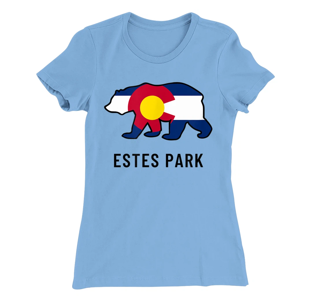 Estes Park Colorado Flag Bear Souvenir Tee Unisex T-Shirt, Kid T-Shirt and Women T-Shirt