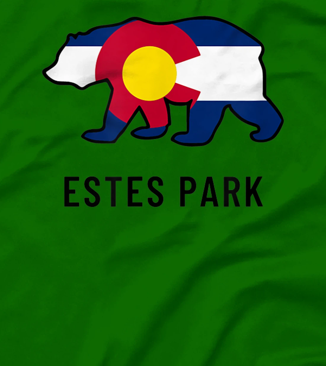 Estes Park Colorado Flag Bear Souvenir Tee Unisex T-Shirt, Kid T-Shirt and Women T-Shirt