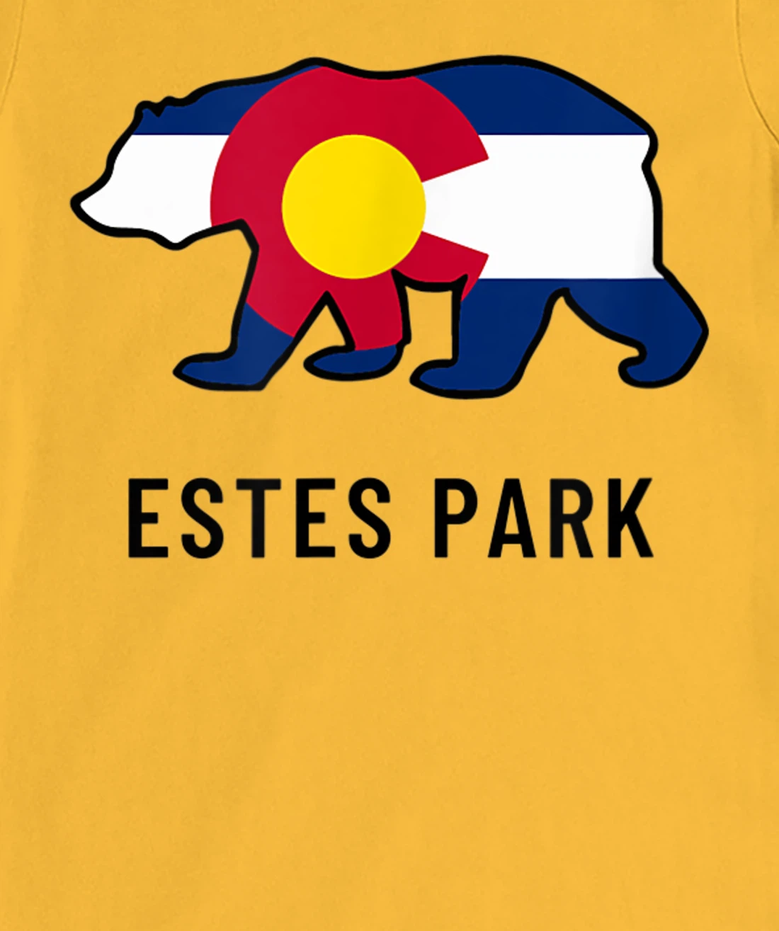 Estes Park Colorado Flag Bear Souvenir Tee Unisex T-Shirt, Kid T-Shirt and Women T-Shirt