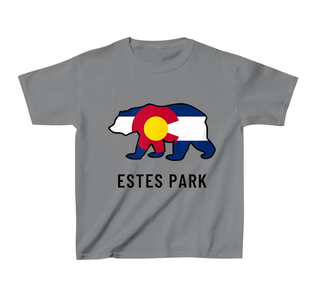 Estes Park Colorado Flag Bear Souvenir Tee Unisex T-Shirt, Kid T-Shirt and Women T-Shirt