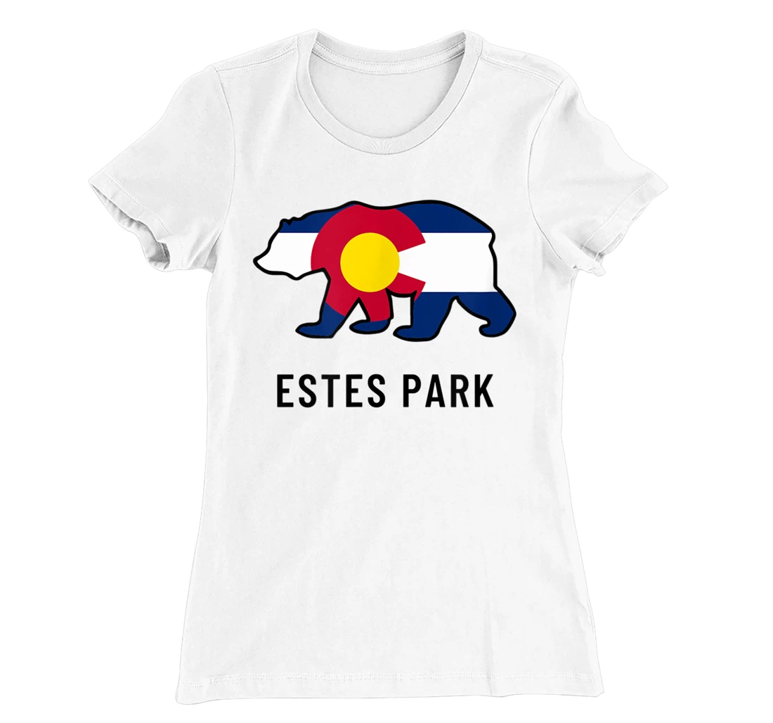 Estes Park Colorado Flag Bear Souvenir Tee Unisex T-Shirt, Kid T-Shirt and Women T-Shirt