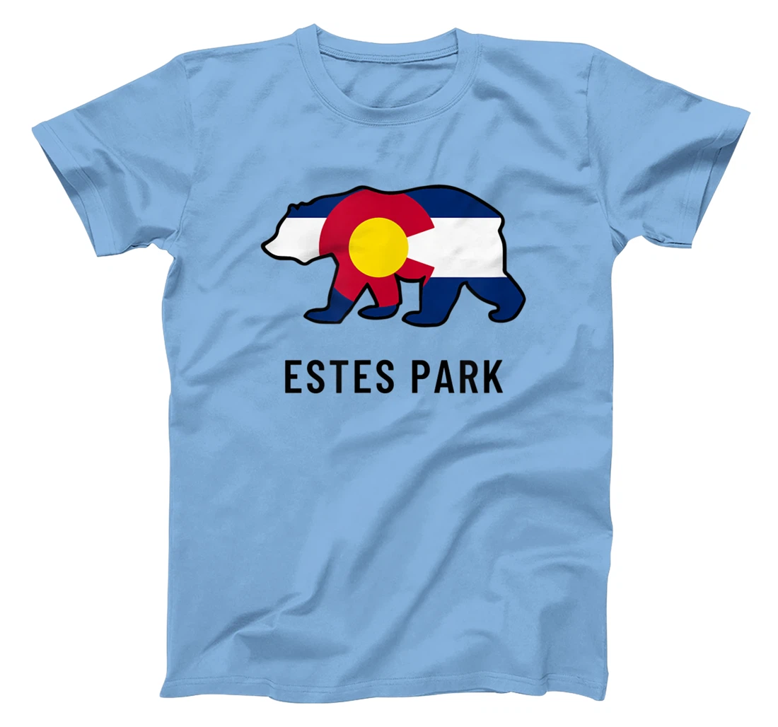 Estes Park Colorado Flag Bear Souvenir Tee Unisex T-Shirt, Kid T-Shirt and Women T-Shirt
