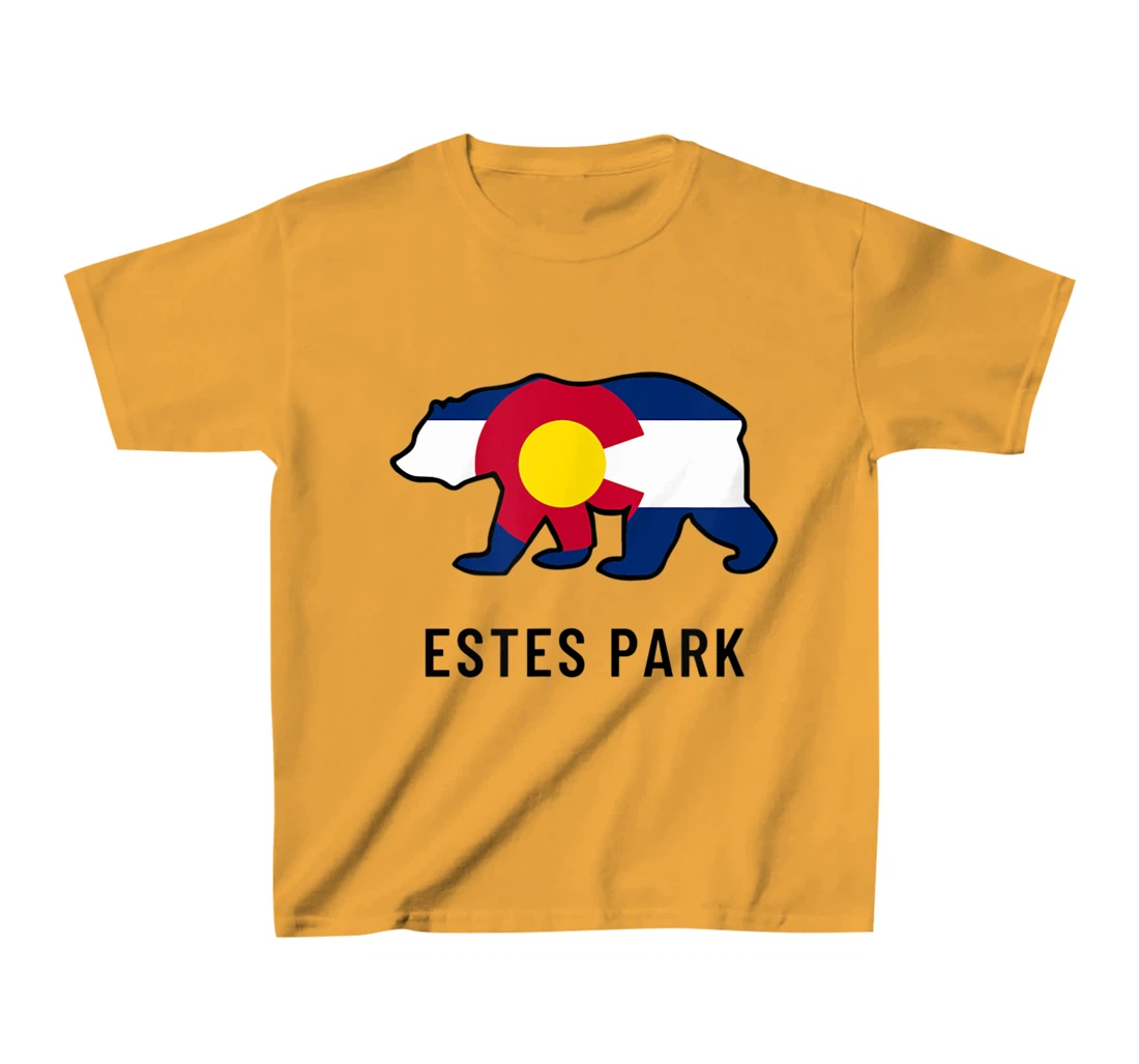 Estes Park Colorado Flag Bear Souvenir Tee Unisex T-Shirt, Kid T-Shirt and Women T-Shirt