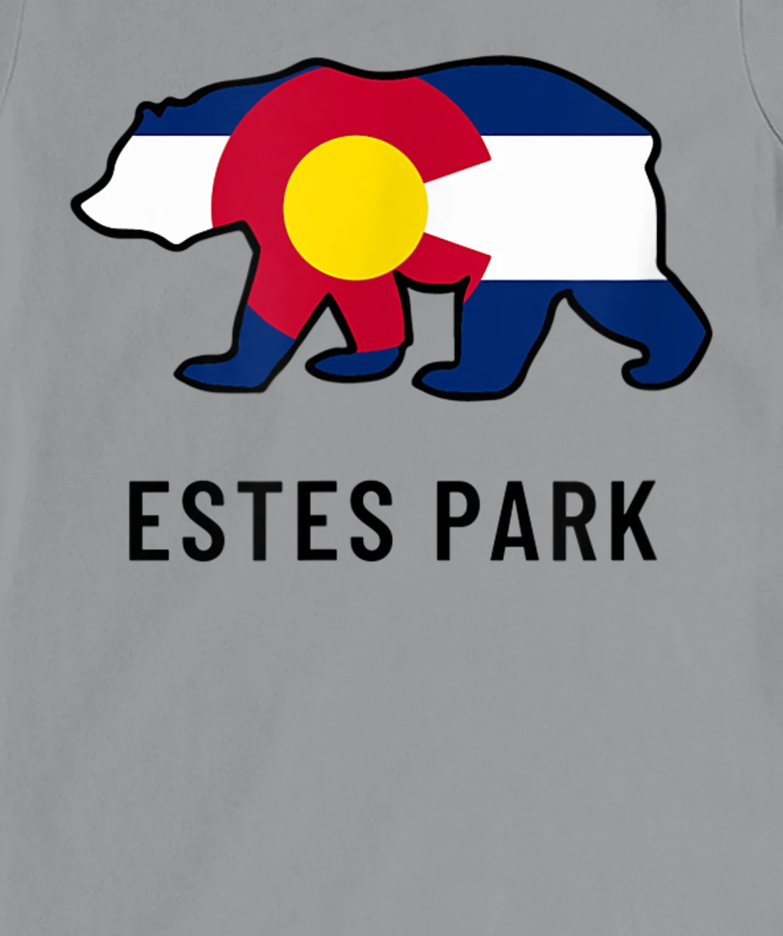Estes Park Colorado Flag Bear Souvenir Tee Unisex T-Shirt, Kid T-Shirt and Women T-Shirt