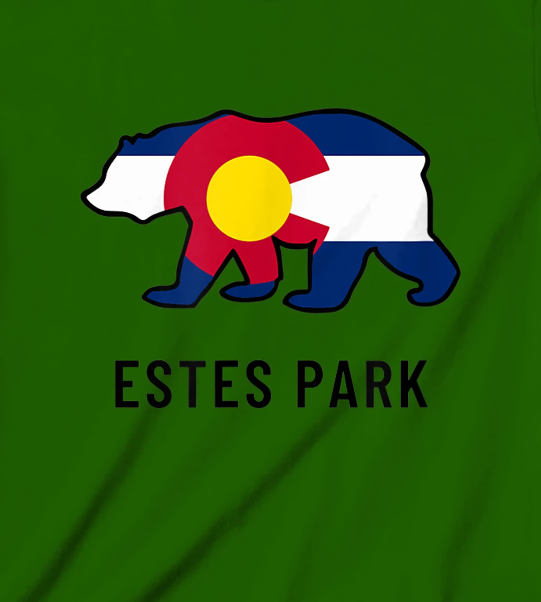 Estes Park Colorado Flag Bear Souvenir Tee Unisex T-Shirt, Kid T-Shirt and Women T-Shirt