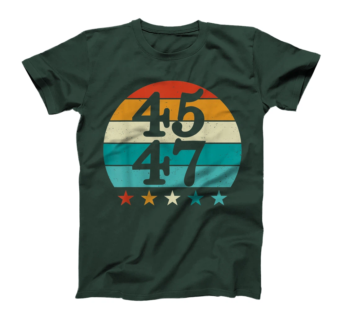 4547 Vintage American Flag 45 47 Retro 2024 T-Shirt, Women T-Shirt
