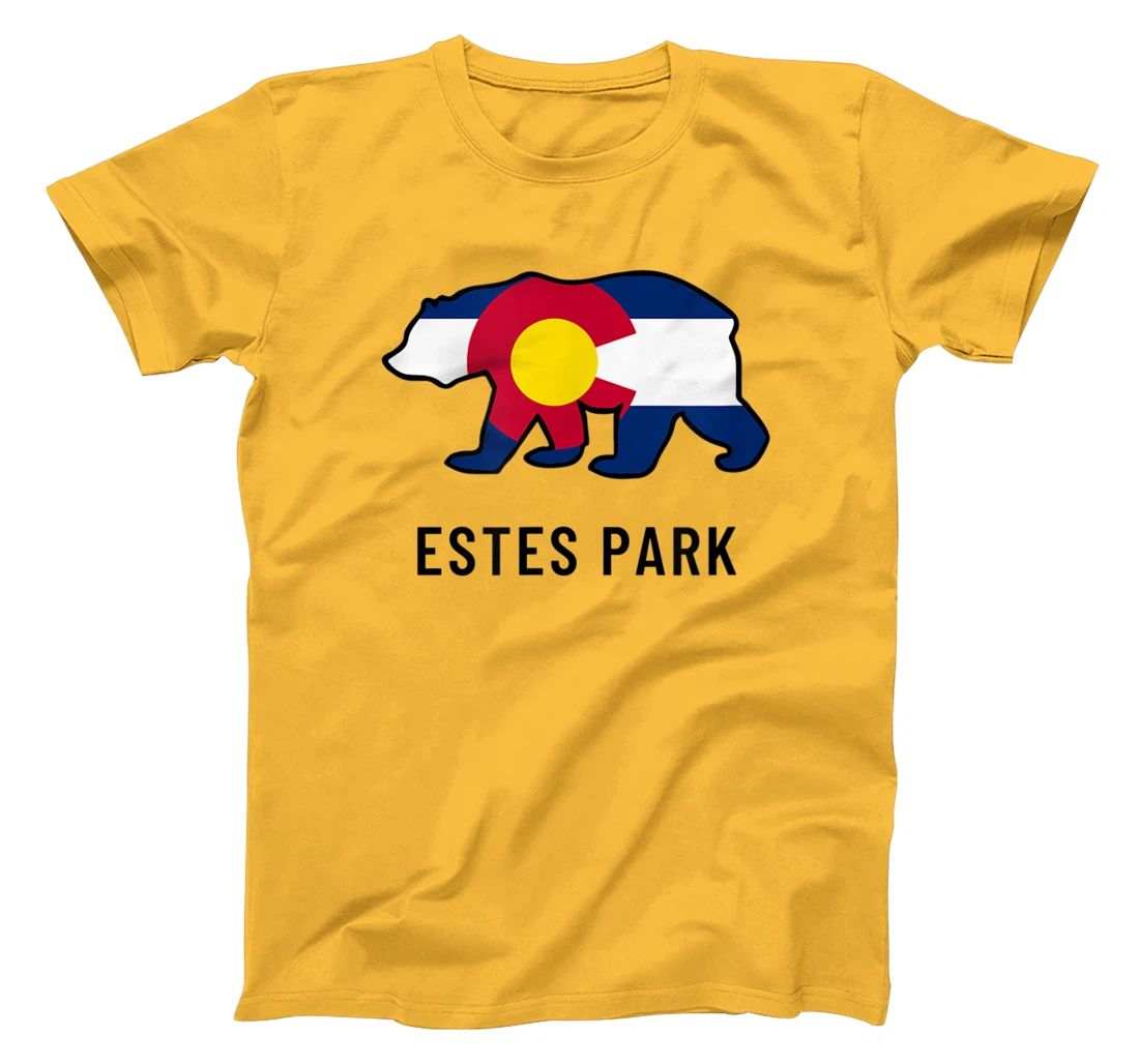 Estes Park Colorado Flag Bear Souvenir Tee Unisex T-Shirt, Kid T-Shirt and Women T-Shirt
