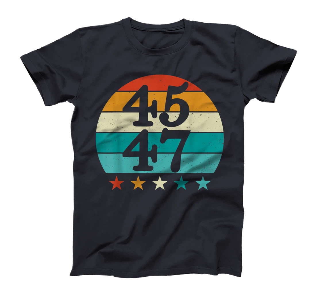 4547 Vintage American Flag 45 47 Retro 2024 T-Shirt, Women T-Shirt