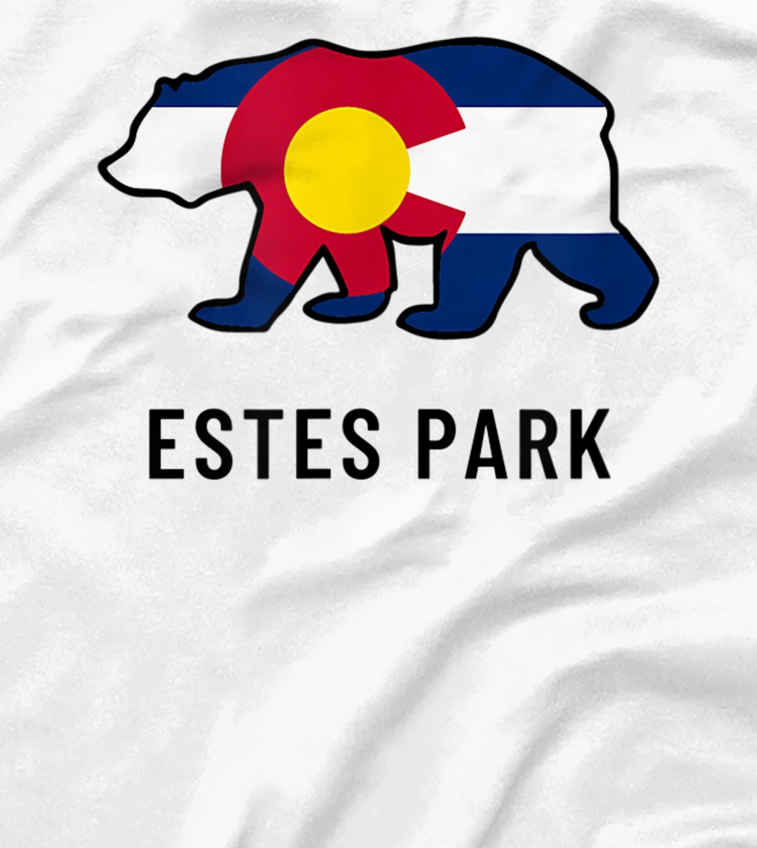 Estes Park Colorado Flag Bear Souvenir Tee Unisex T-Shirt, Kid T-Shirt and Women T-Shirt