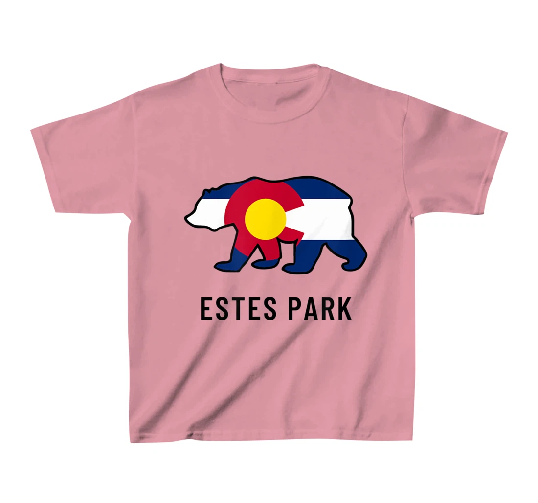 Estes Park Colorado Flag Bear Souvenir Tee Unisex T-Shirt, Kid T-Shirt and Women T-Shirt
