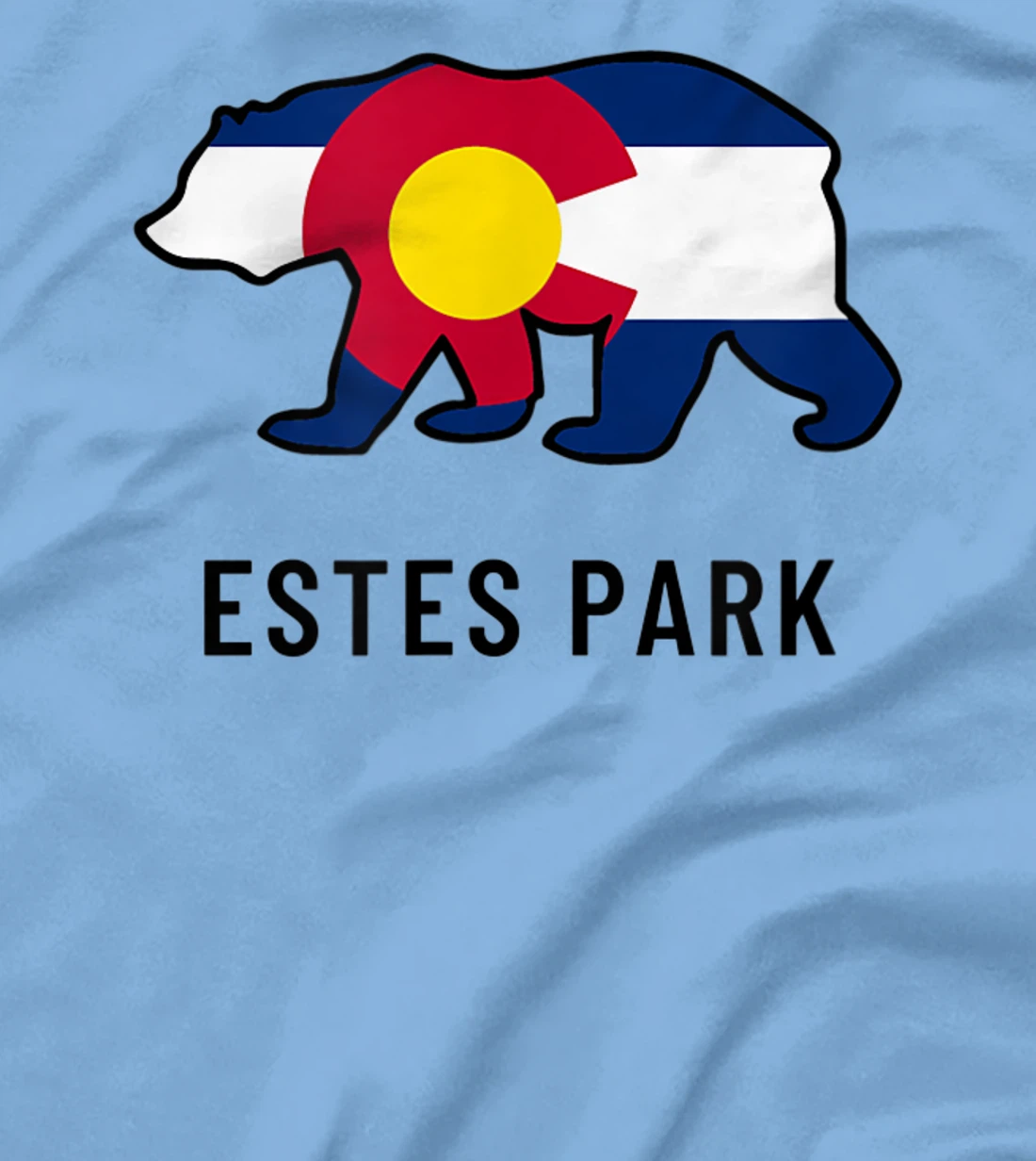 Estes Park Colorado Flag Bear Souvenir Tee Unisex T-Shirt, Kid T-Shirt and Women T-Shirt