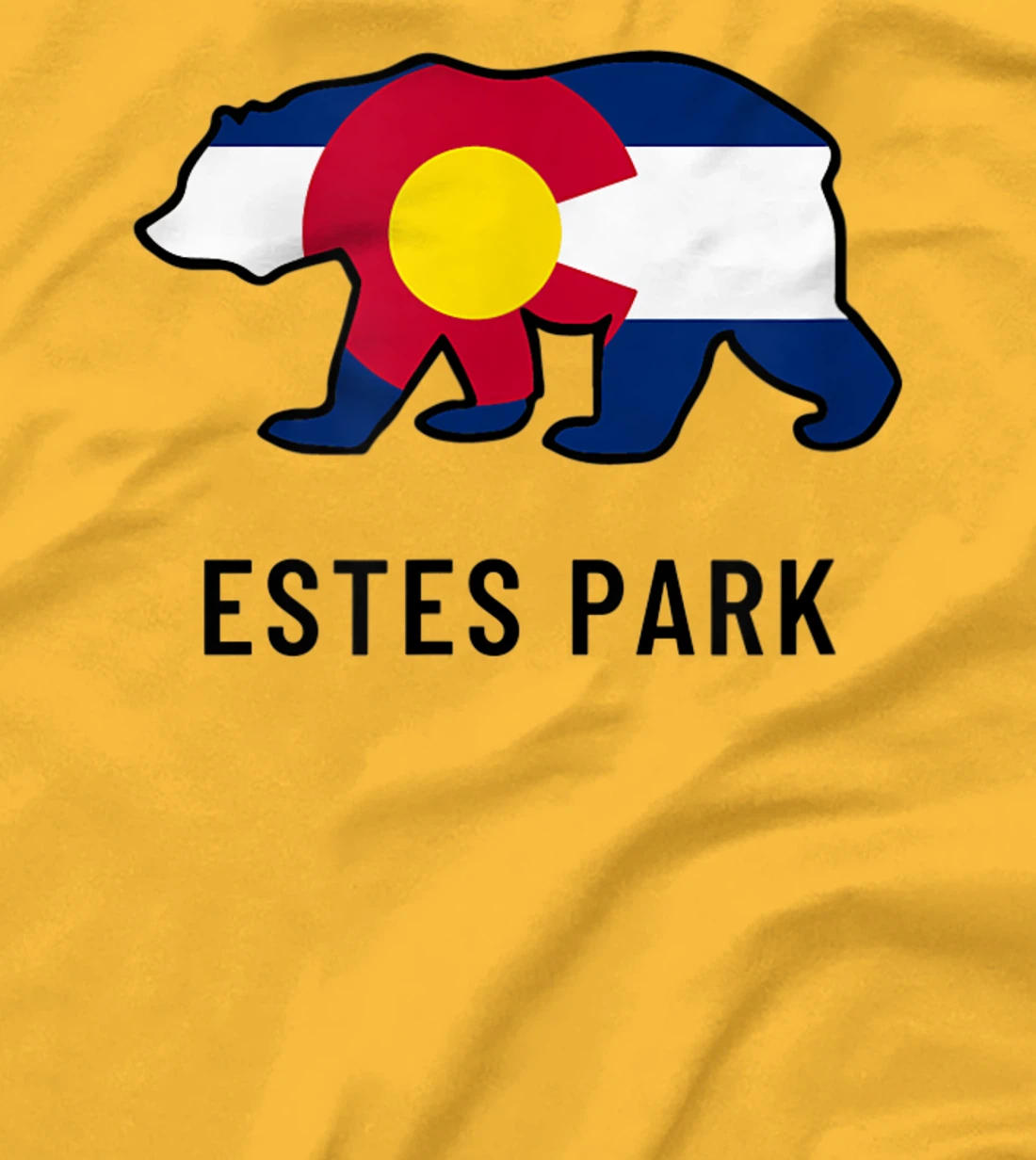Estes Park Colorado Flag Bear Souvenir Tee Unisex T-Shirt, Kid T-Shirt and Women T-Shirt