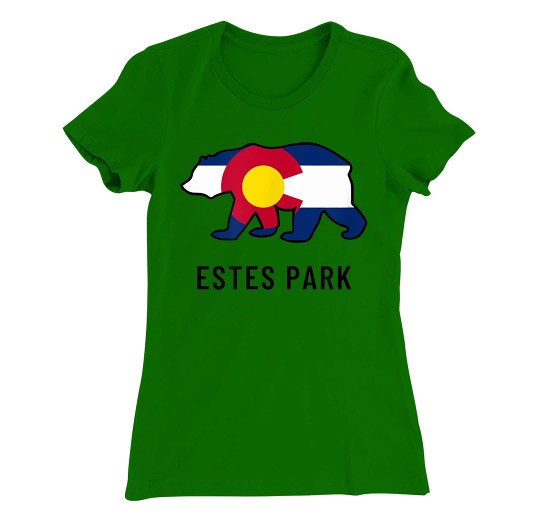 Estes Park Colorado Flag Bear Souvenir Tee Unisex T-Shirt, Kid T-Shirt and Women T-Shirt