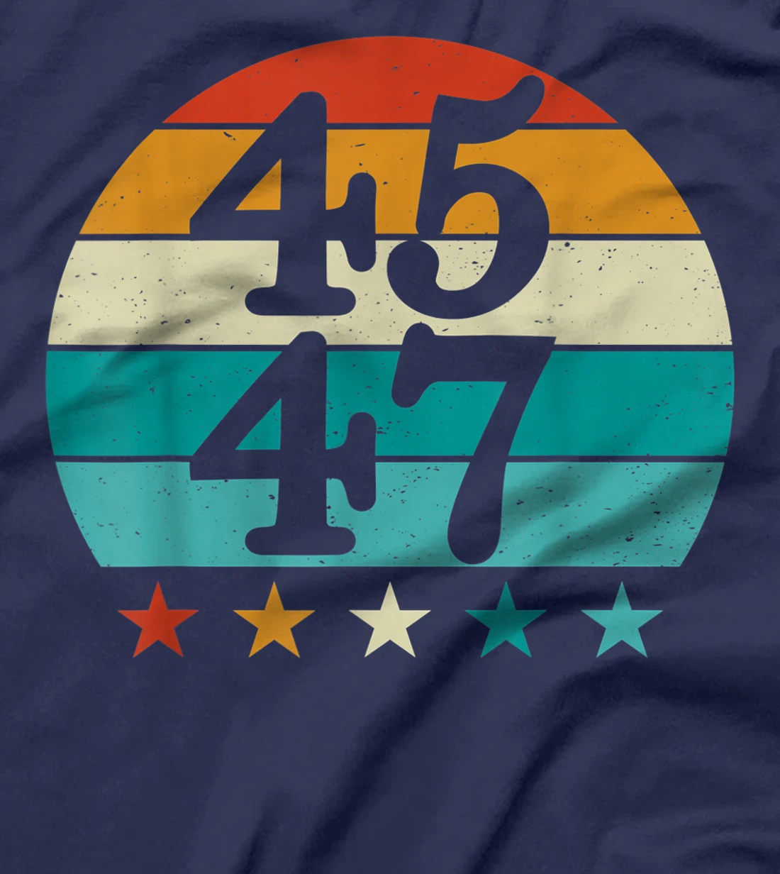4547 Vintage American Flag 45 47 Retro 2024 T-Shirt, Women T-Shirt