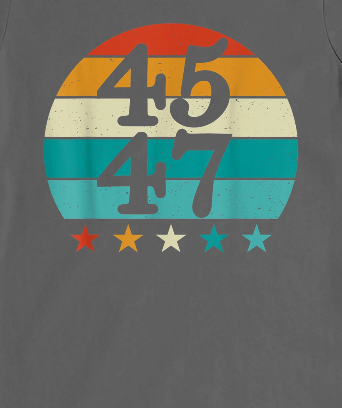4547 Vintage American Flag 45 47 Retro 2024 T-Shirt, Women T-Shirt