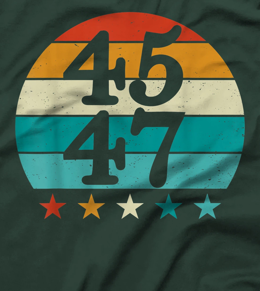 4547 Vintage American Flag 45 47 Retro 2024 T-Shirt, Women T-Shirt