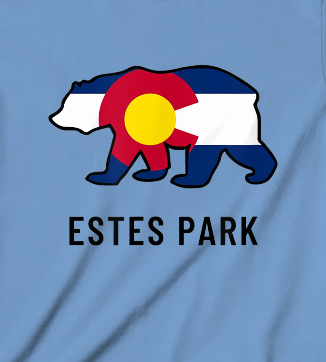Estes Park Colorado Flag Bear Souvenir Tee Unisex T-Shirt, Kid T-Shirt and Women T-Shirt