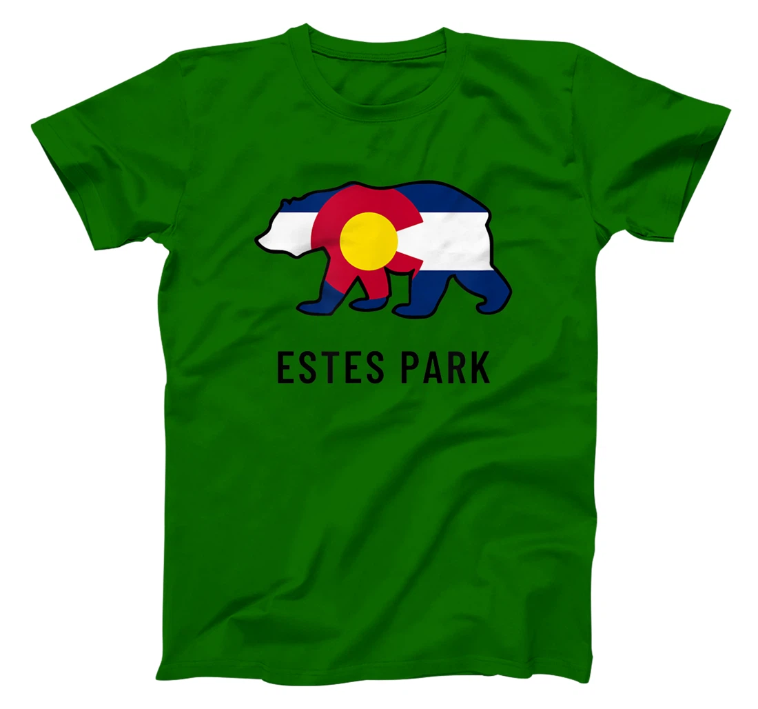 Estes Park Colorado Flag Bear Souvenir Tee Unisex T-Shirt, Kid T-Shirt and Women T-Shirt