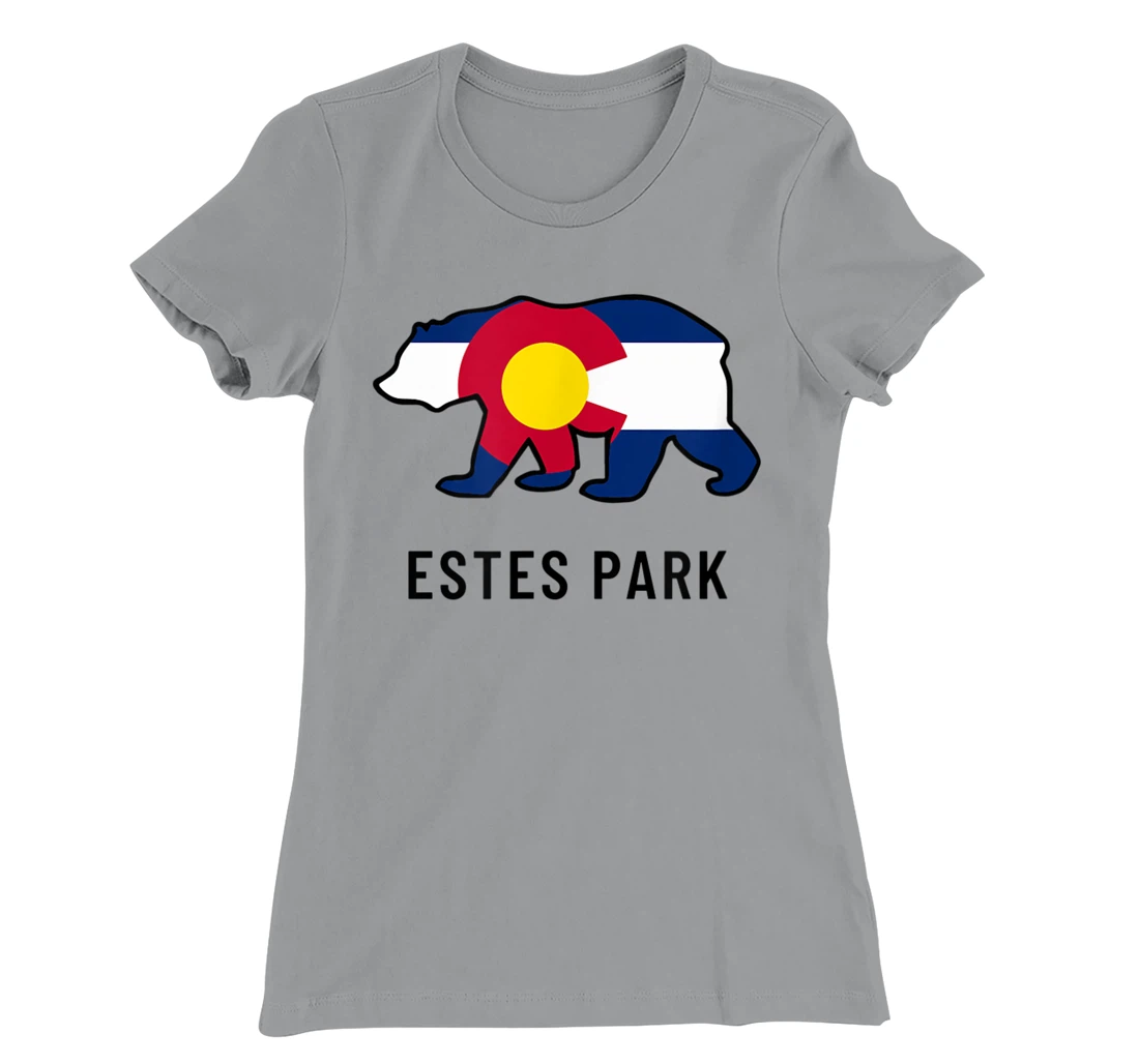 Estes Park Colorado Flag Bear Souvenir Tee Unisex T-Shirt, Kid T-Shirt and Women T-Shirt