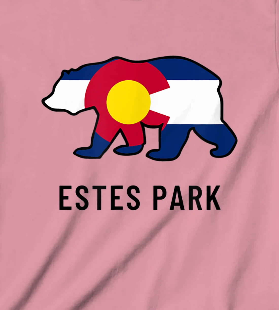 Estes Park Colorado Flag Bear Souvenir Tee Unisex T-Shirt, Kid T-Shirt and Women T-Shirt